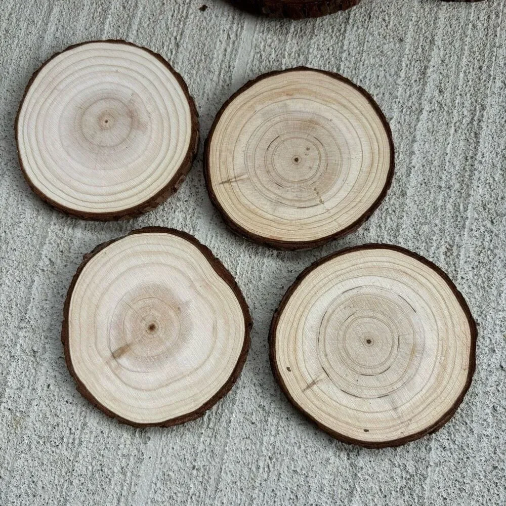 6 Wooden Drink Coasters
